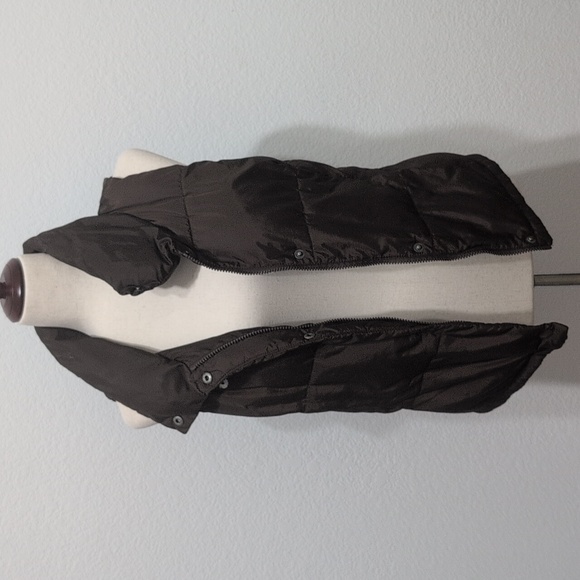JEEP Puffer Vest Brown Old Navy Upcycle Almost Vintage ;) Size Small - Picture 8 of 14